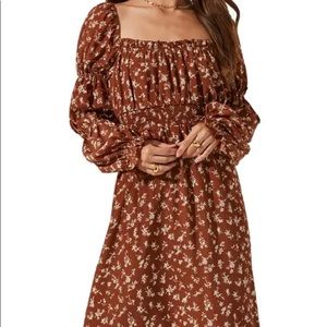 ASTR the label caramel flow dress